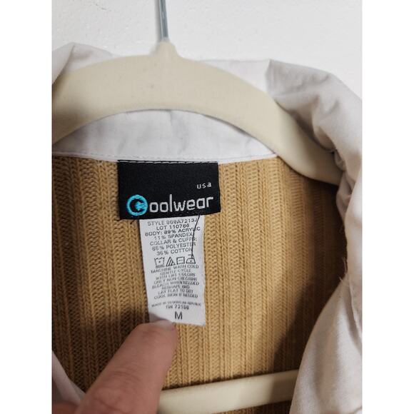 Vintage y2k Office Siren Sweater Polo Dress Shirt Punk Goth Emo Coolwear Medium - Picture 6 of 7